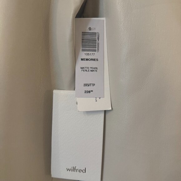 Aritzia Wilfred Memories Vegan Leather Blazer XXS (NWT) - Picture 3 of 7